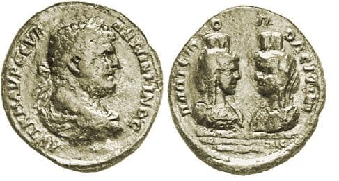 Plotinopolis Moushmov 4737 Caracalla, AE35 medallion, Plotinopolis, Thrace