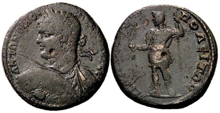 Plotinopolis Varbanov 1852 Caracalla, AE28 of Plotinopolis