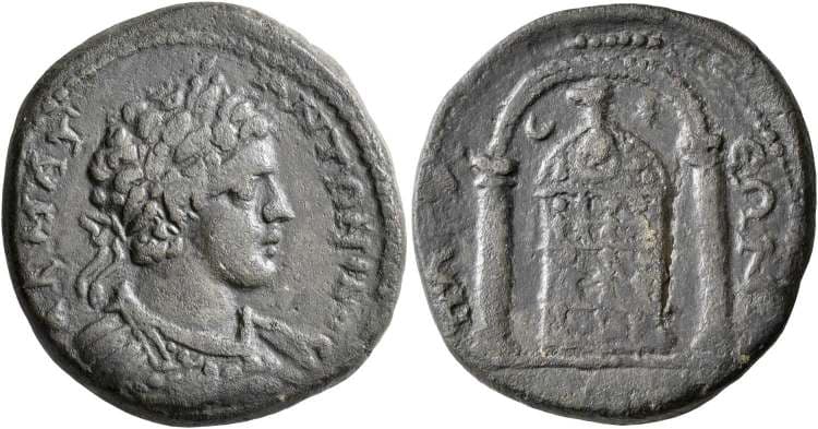 Pogla vonAulock 1307 Caracalla AE20 of Pogla, Pisidia
