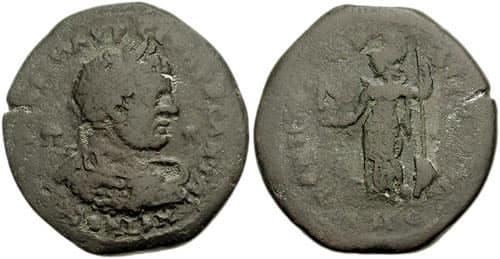 Pompeiopolis SNG Lev Supp 245 Caracalla AE 33mm of Soli-Pompeiopolis, Cilicia
