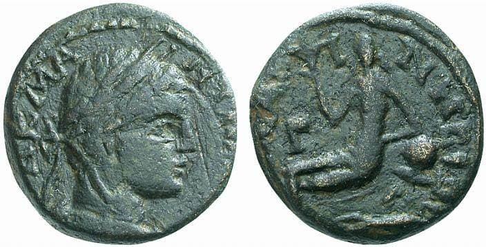 Rhesaena Castelin 19 Caracalla, AE20 of Rhesaena, Mesopotamia