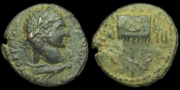 Rhesaena Lindgren 2608 Caracalla, AE of Rhesaena, Mesopotamia