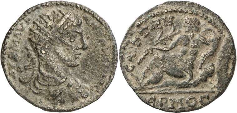 Saitta Mionnet IV, 620 Caracalla, AE18 of Saitta, Lydia