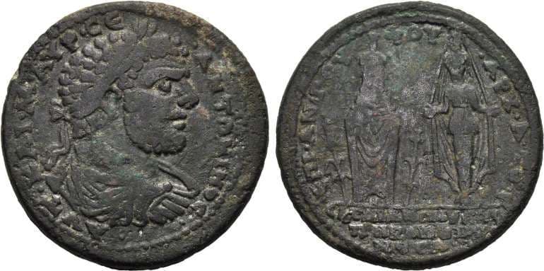 Sardes BMC 215 Caracalla, AE35 of Sardes Lydia