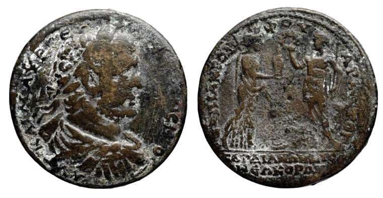 Sardes Mionnet IV, 753 Caracalla, AE35 of Sardes, Lydia