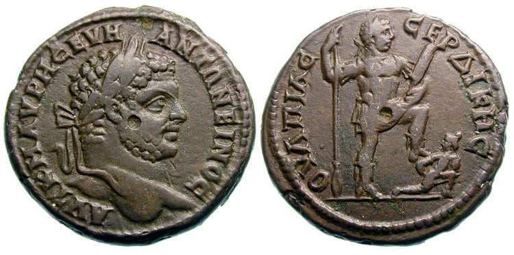 Serdica Moushmov 4861 Caracalla, AE30 of Serdica, Thrace