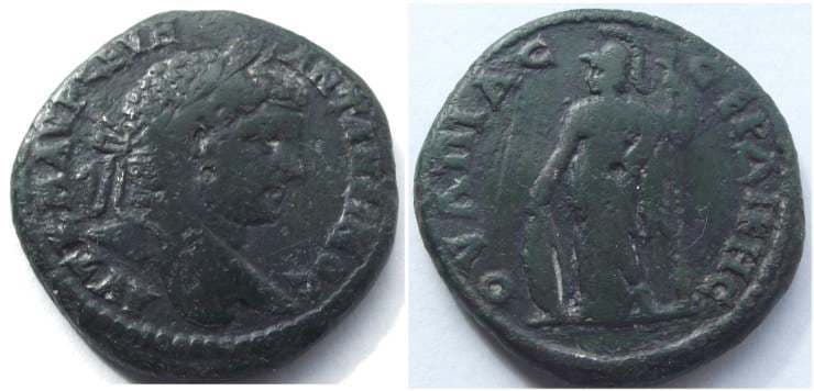 Serdica Varbanov 2216 Caracalla, AE29 of Serdica, Thrace