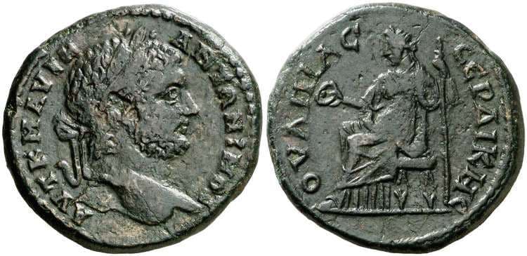 Serdica Varbanov 2335 var Caracalla, AE30 of Serdica, Thrace