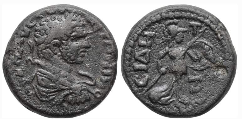 Side> CNG 1244203838 Caracalla AE 17mm of Side, Pamphylia