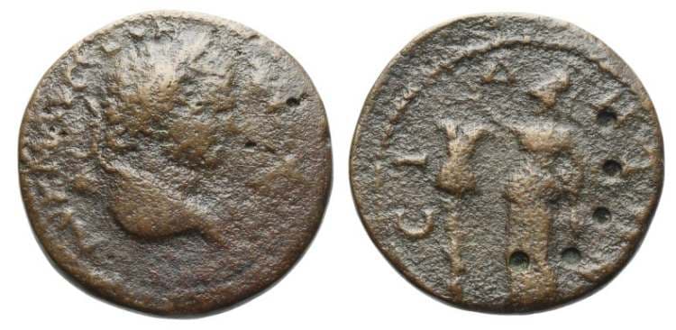 Side Milne 4 (2) Caracalla, AE30 of Side, Pamphylia