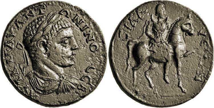 Sillyum SNG Pfalz 940 var Caracalla, AE33 of Sillyum, Pamphylia