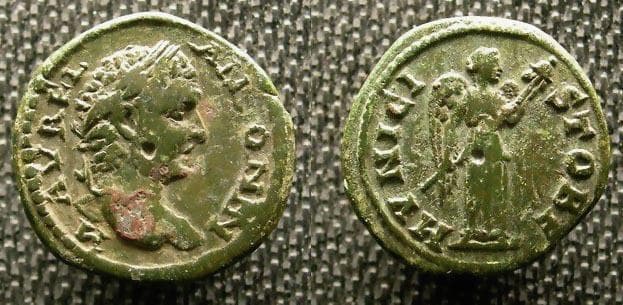 Stobi Varbanov 3956 Caracalla, AE24 of Stobi, Macedonia