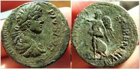 Stobi Varbanov 3978var Caracalla, AE26 of Stobi, Macedonia