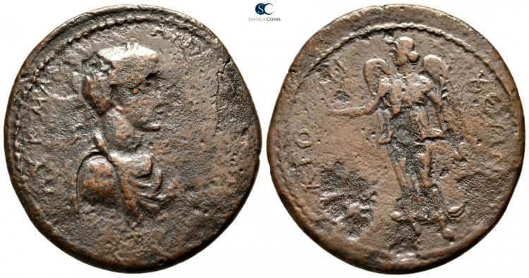 Stratonikeia Caria Savoca 16, 746 Caracalla, AE41 of Stratonikeia, Caria