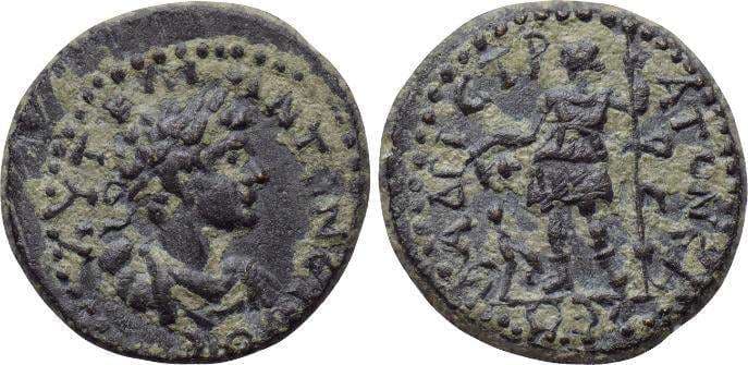 Stratonikeia- Hadrianopolis Lindgren III, 525 Caracalla, AE19 of Stratonikeia-Hadrianopolis, Lydia