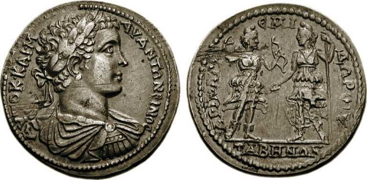 Tabae BMC 86 Caracalla, AE37 of Tabae, Caria