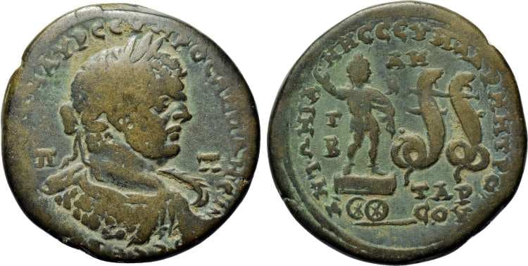 Tarsos SNG vA 6014 Caracalla AE33 of Tarsos, Cilicia