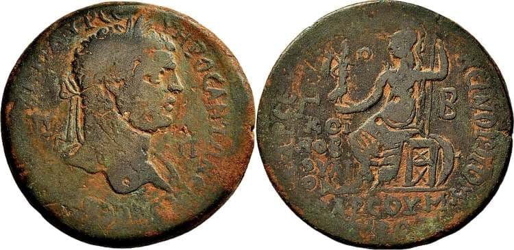 Tarsos Ziegler 691 Caracalla AE37 of Tarsos, Cilicia
