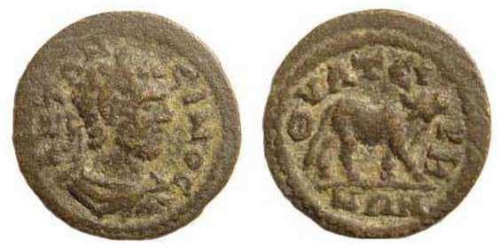 Thyateira Waddington 5371 Caracalla, AE16, 2