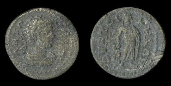 Thyateira Weber 6934 Caracalla, AE20 of Thyateira, Lydia