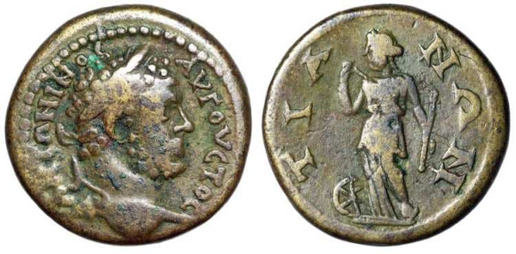 Tium RecGen 121 Caracalla, AE23 of Tium, Bithynia
