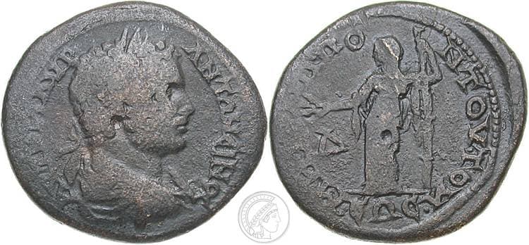 Tomis Moushmov 1935 Caracalla AE30 of Tomis, Moesia Inferior
