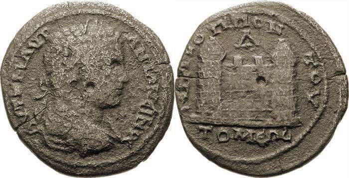 Tomis AMNG 2916 Caracalla AE27 of Tomis, Thrace-Moesia