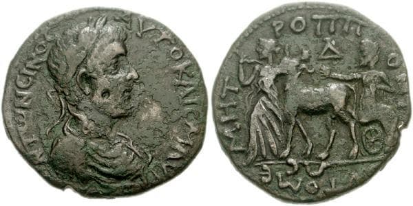 Tomis Varbanov 4985 Caracalla AE25 of Tomis, Thrace