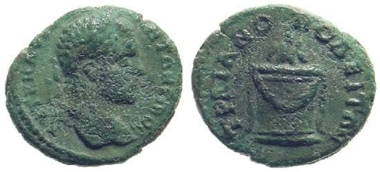 Trajanopolis Moushmov 5026 Caracalla, AE17 of Trajanopolis, Thrace