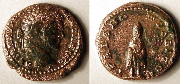 Trajanopolis Moushmov 5041 Caracalla AE18 of Trajanopolis, Thrace