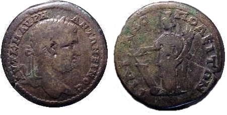 Trajanopolis Moushmov 5045 Caracalla AE31 of Trajanopolis, Thrace