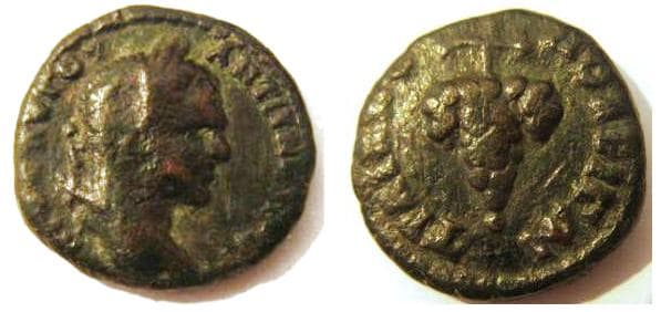 Trajanopolis Varbanov 2788 Caracalla, AE19 of Trajanopolis, Thrace