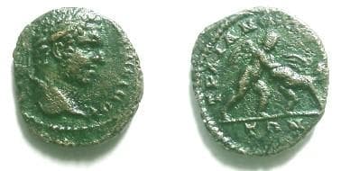 Trajanopolis Varbanov 2818 Caracalla AE18 of Trajanopolis, Thrace