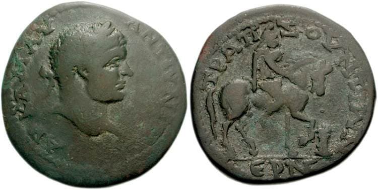 Trapezus Remy 46 Caracalla, AE27 of Trapezus, Pontus, 52