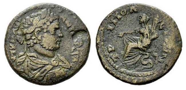 Tripolis Lydia GRPC Lydia 127 Caracalla, AE of Tripolis, Lydia