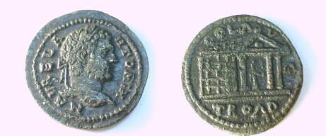 Alexandria Troas SNG Cop 134 Caracalla AE27 of Alexandria Troas
