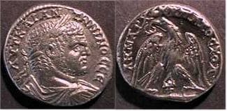 Tyre SGI 2679 Caracalla AR Tetradrachm of Tyre, Phoenicia