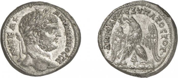Tyre Prieur 1535 Caracalla, AR tetradrachm of Tyre, Phoenicia