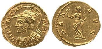 Fretwell London, 1 Carausius, AV Aureus, 20mm; 4