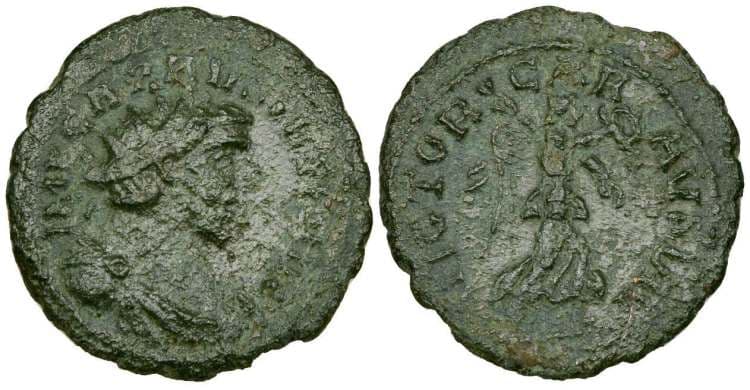 Morton & Eden 83-84, 619 Carausius, AE antoninianus
