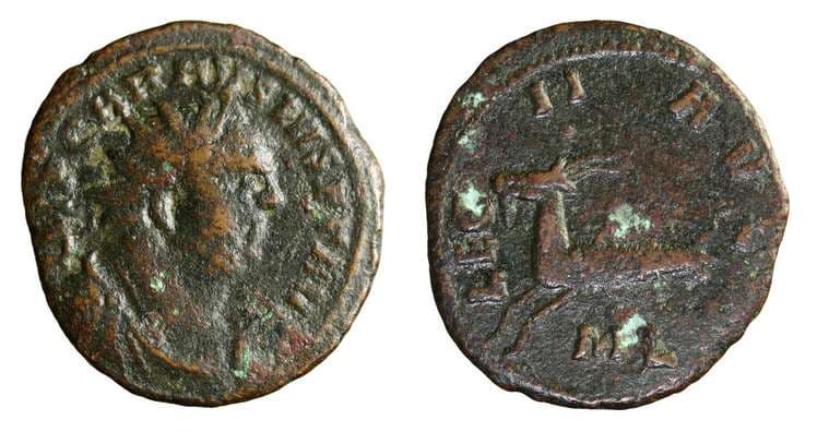 RIC 58 Carausius, AE antoninianus, London mint