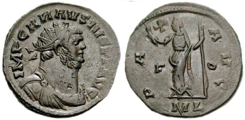RIC 101 F-O Carausius, Antoninianus, 289-290 AD, London