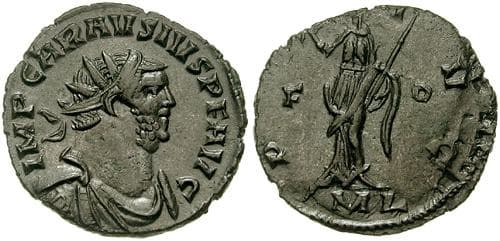 RIC 121v, F-O Carausius AE Antoninianus