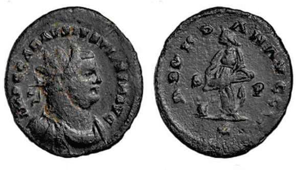 RIC 189 var Vogelaar 1143 Carausius, AE antoninianus