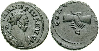 RIC 207v Carausius AE Antoninianus