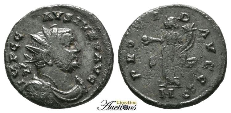 RIC 370 var (2) TLA 78754 Carausius AE antoninianus