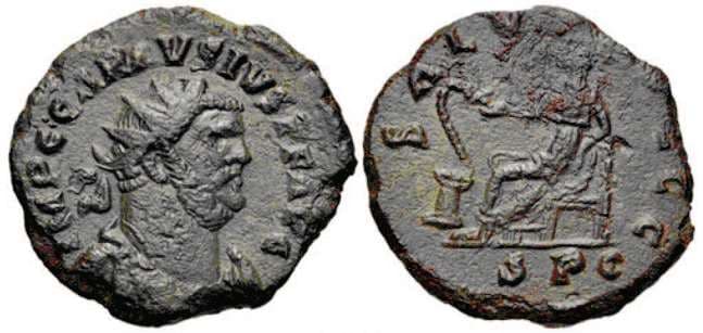 RIC 404 var Bourne 159 Carausius, AE antoninianus