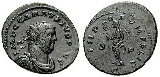 RIC 421 Carausius AE Antoninianus