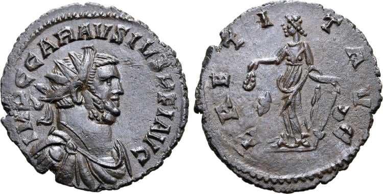 RIC 460 var Carausius AE antoninianus