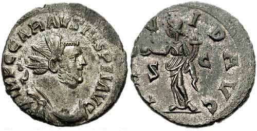 RIC 502 var Carausius, AE antoninianus